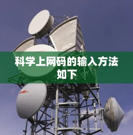 科学上网码的输入方法如下 科学上网码的输入方法如下