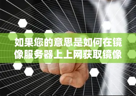 如果您的意思是如何在镜像服务器上上网获取镜像科学相关的资源,那么可以按照以下步骤进行 如果您的意思是如何在镜像服务器上上网获取镜像科学相关的资源,那么可以按照以下步骤进行