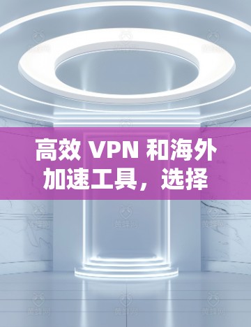 高效 VPN 和海外加速工具，选择安全可靠的解决方案