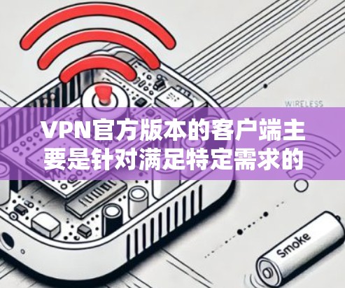 VPN官方版本的客户端主要是针对满足特定需求的用户设计的,每个版本都有其独特的功能和特点。以下是几种常见的VPN官方客户端及其特点 VPN官方版本的客户端主要是针对满足特定需求的用户设计的,每个版本都有其独特的功能和特点。以下是几种常见的VPN官方客户端及其特点
